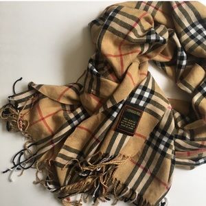 Plaid Cashmere Feel Scarf